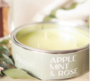 Large Apple Mint & Rose Candle