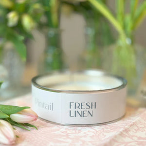 Large Fresh Linen Candle