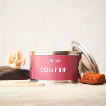 Log Fire Candle