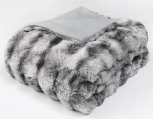 Nordic grey Faux Fur Throw
