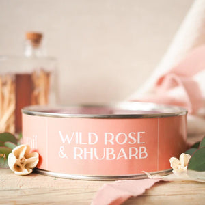 Wild Rose & Rhubarb Large Candle