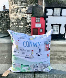 Conwy Castle Cushion
