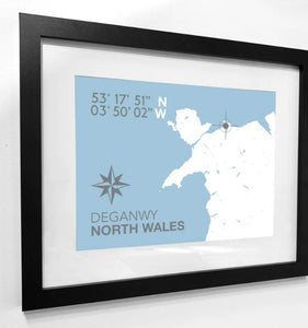 Deganwy Nautical Map/Print